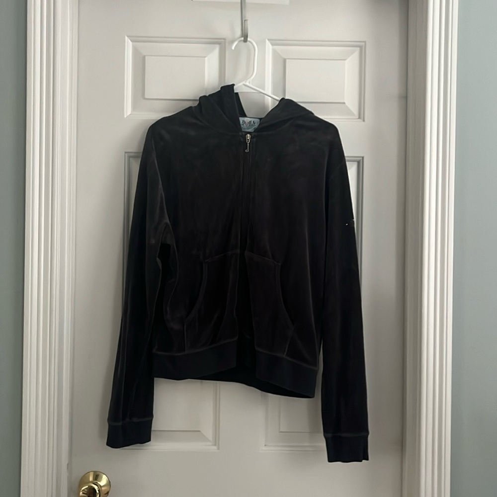 Vintage juicy couture track suit hoody dark charcoal xl